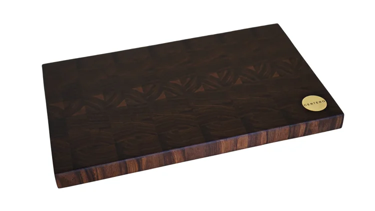 ブラックウォールナットエンドグレインまな板 17.25インチ x 11.5インチ x 1.5インチ